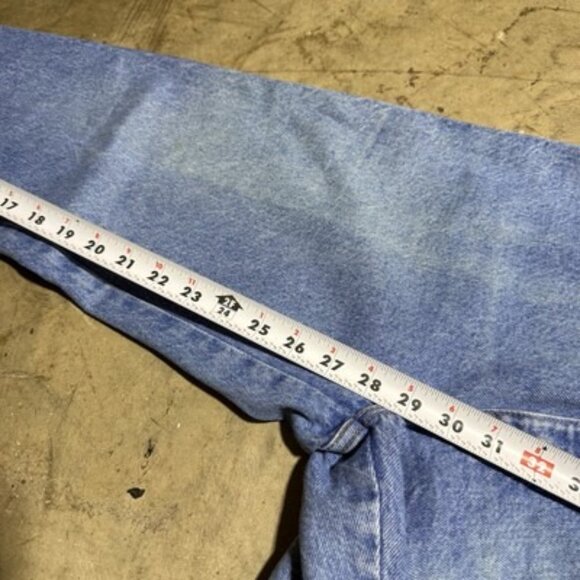 Vintage 90s Levi’s Native Blue High Waist Taper Light Wash Denim Jeans Size 9 Jr - Picture 7 of 14